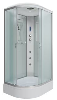 Душевая кабина Niagara NG-33974-14RF с гидромассажем 90x70см серебро/матовое